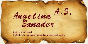 Angelina Sanader vizit kartica